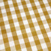 Tissu popeline de coton VICHY jaune moutarde & blanc à carreaux 1cm - OEKO-TEX® - tissuspapi