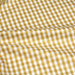 Tissu popeline de coton VICHY jaune moutarde & blanc à carreaux 6mm - Oeko-Tex