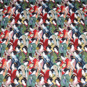 Tissu gabardine coton imprimée motif japonais GEISHA - 280gr - m2 - TissusPapi.com