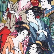 Tissu gabardine coton imprimée motif japonais GEISHA - 280gr - m2 - TissusPapi.com