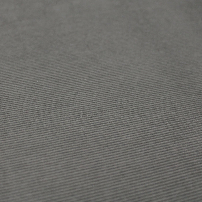 Tissu velours milleraies fines côtes 100% coton gris