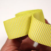 Sangle élastique jaune 2,5cm - Fabriqué en France - TissusPapi.com