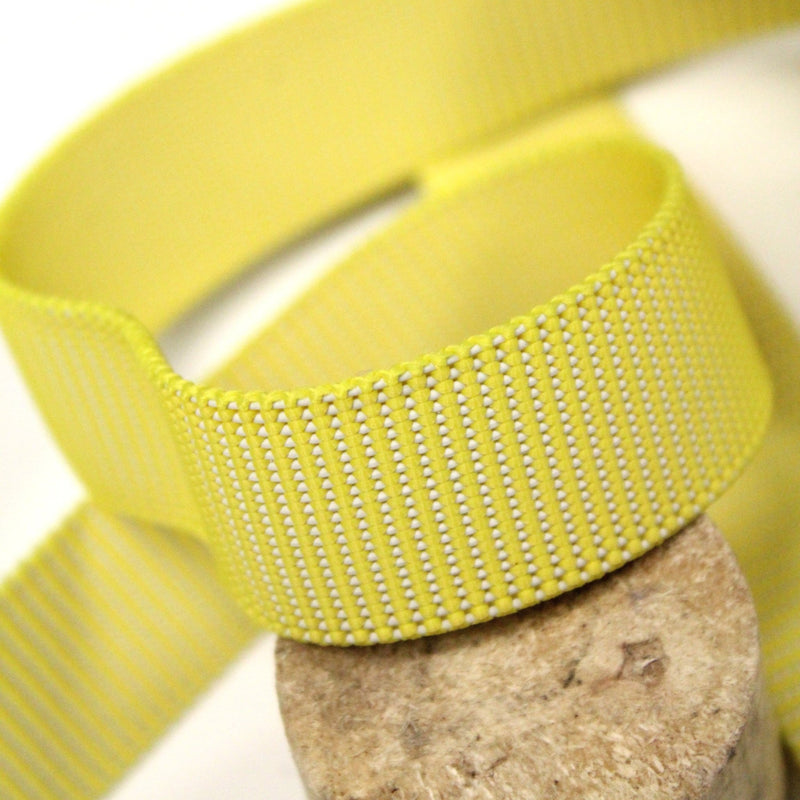Sangle élastique jaune 2,5cm - Fabriqué en France - TissusPapi.com