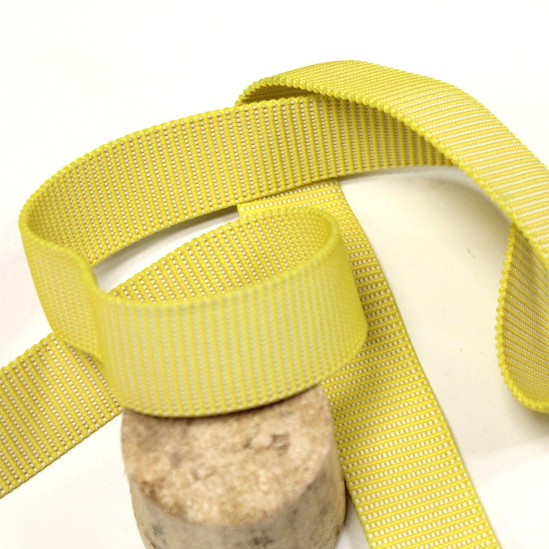 Sangle élastique jaune 2,5cm - Fabriqué en France - TissusPapi.com