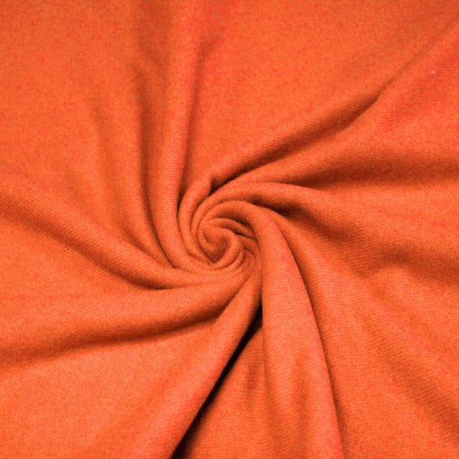 Tissu lainage orange uni - Fabrication italienne - tissuspapi