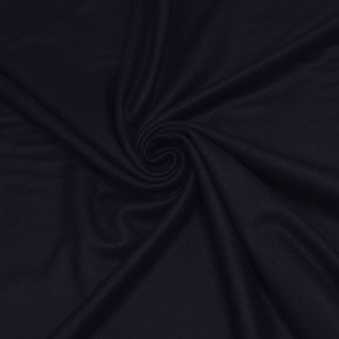 Tissu Drap de laine uni Bleu marine, fabrication italienne - tissuspapi