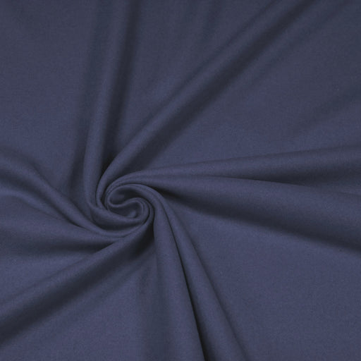 Tissu drap de laine bleu gris uni - Fabrication italienne - tissuspapi
