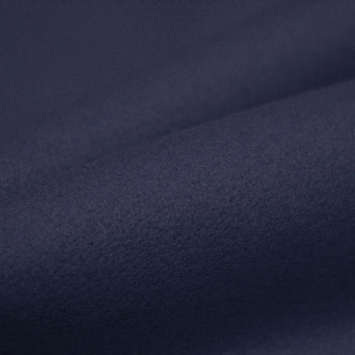 Tissu drap de laine bleu indigo uni - Fabrication italienne