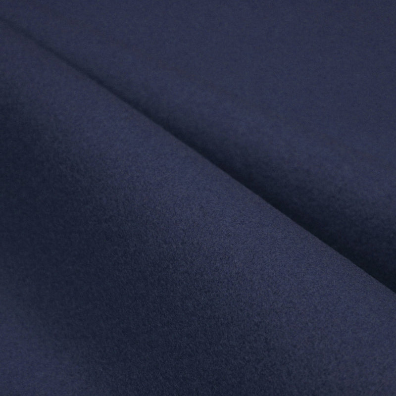 Tissu drap de laine bleu indigo uni - Fabrication italienne - TissusPapi.com