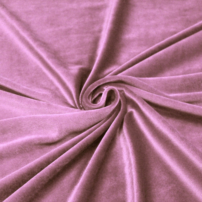 Tissu Velours ras d'ameublement rose vieux rose - tissuspapi
