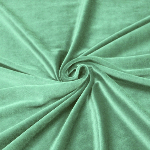 Tissu Velours ras d'ameublement vert sauge - tissuspapi