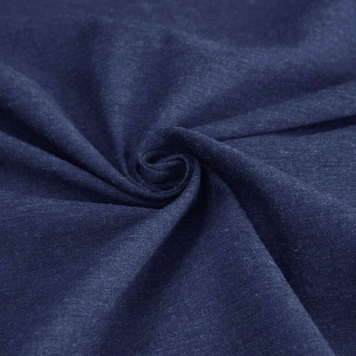 Tissu Chambray de coton bleu foncé - Standard 100 by OEKO-TEX® - tissuspapi