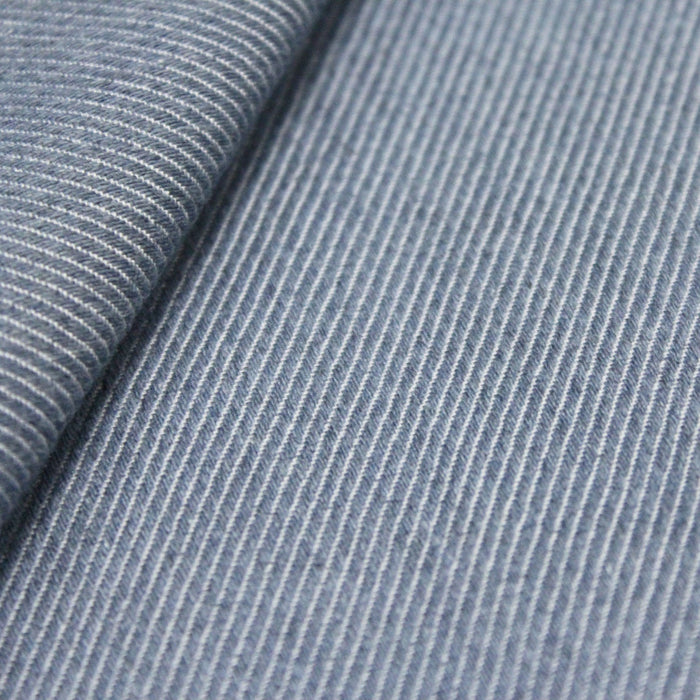 COUPON 1m50 x 1m55 - Tissu jean bleu ciel - tissuspapi