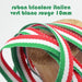 Ruban tricolore italien drapeau tricolore vert blanc rouge 10mm - tissuspapi