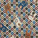 Tissu jacquard motif traditionnel japonais aux écailles KIKKO & chat porte-bonheur MANEKI-NEKO - Fabriqué en France - Oeko-Tex - tissuspapi