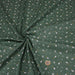 Tissu de coton COLLECTION NOËL lunes et étoiles de neiges, fond vert - Oeko-Tex - tissuspapi