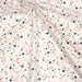 Tissu de coton COLLECTION NOËL étoiles rouges et vertes, fond blanc - Oeko-Tex - tissuspapi