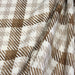 Tissu lainage tartan à carreaux caramel et écrus - Fabrication italienne - tissuspapi