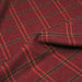 Tissu lainage tartan à carreaux rouges - Fabrication italienne - tissuspapi