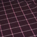 Tissu lainage tartan à carreaux violets, liserés parme & écrus - Fabrication italienne