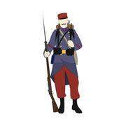 Tissu Drap de laine gris de fer bleuté uni - Le tissu parfait pour l'uniforme de hussard napoléonien, armée française XIVème et armée française 1914 - TissusPapi.com