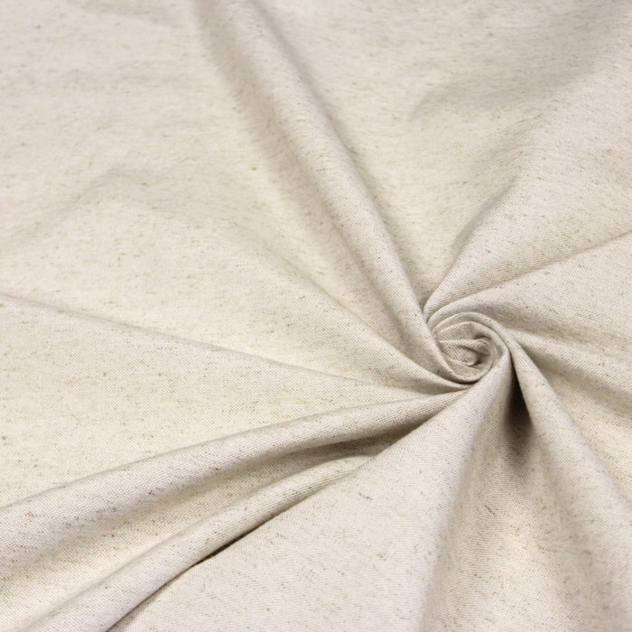 Tissu metis lin coton écru naturel uni 170cm de large, fabrication française - tissuspapi