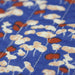 Tissu Matelassé coton motif japonais des grues tsuru, tons brique et bleus - Oeko-Tex - tissuspapi