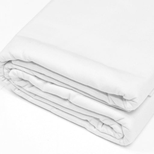 COUPON 5m40 x 270cm - Tissu popeline de coton blanc uni