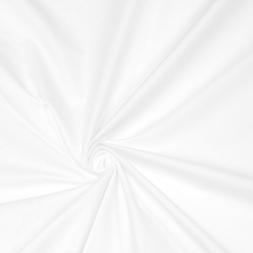COUPON 5m40 x 270cm - Tissu popeline de coton blanc uni - tissuspapi
