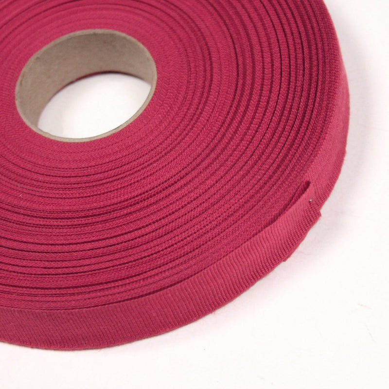 Ruban gros grain rose byzantin 14mm - Galette de 50 mètres - Fabrication française - TissusPapi.com