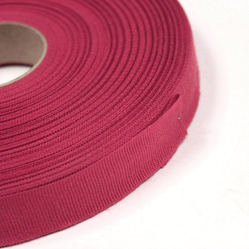 Ruban gros grain rose byzantin 14mm - Galette de 50 mètres - Fabrication française - TissusPapi.com