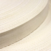 Ruban de coton écru 17mm - Galette de 100 mètres - Fabrication française - TissusPapi.com