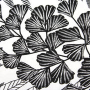 Tissu de coton demi - natté tropical, grande largeur 280cm, motif noir & blanc - Oeko - Tex - TissusPapi.com