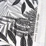 Tissu de coton demi - natté tropical, grande largeur 280cm, motif noir & blanc - Oeko - Tex - TissusPapi.com