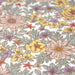 Tissu de coton fleuri seventies aux tons mauves, collection LOLITA - OEKO-TEX® - tissuspapi