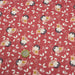 Tissu de coton KAWAII rose byzantin aux chouettes roses & ocres - OEKO-TEX® - tissuspapi