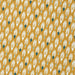 Tissu de coton aux plumes blanches et vertes, fond jaune moutarde - OEKO-TEX® - tissuspapi