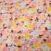 Tissu Microfibre de viscose motif fleuri rose bordeaux et jaune - tissuspapi
