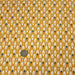 Tissu de coton aux plumes blanches et vertes, fond jaune moutarde - OEKO-TEX® - tissuspapi