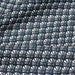 Tissu de coton motif ART DÉCO bleu marine aux éventails blancs - OEKO-TEX® - tissuspapi