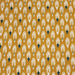 Tissu de coton aux plumes blanches et vertes, fond jaune moutarde - OEKO-TEX® - tissuspapi