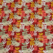 Tissu de coton JUNGLE STORY aux léopards blancs & feuillages, fond rouge carmin - OEKO-TEX® - tissuspapi