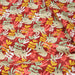 Tissu de coton JUNGLE STORY aux léopards blancs & feuillages, fond rouge carmin - OEKO-TEX® - tissuspapi