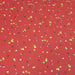 Tissu de coton rouge aux tâches jaunes blanches et vertes - OEKO-TEX® - tissuspapi