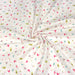 Tissu de coton les fleurs roses et papillons verts - OEKO-TEX® - tissuspapi