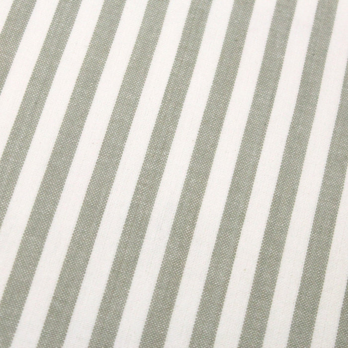 Tissu de coton aux rayures grises & blanches, Collection ameublement VERCORS - OEKO-TEX® - tissuspapi