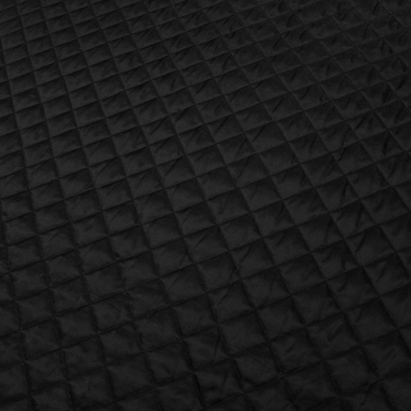 Tissu Doublure matelassée noire, ouatine blanche - TissusPapi.com