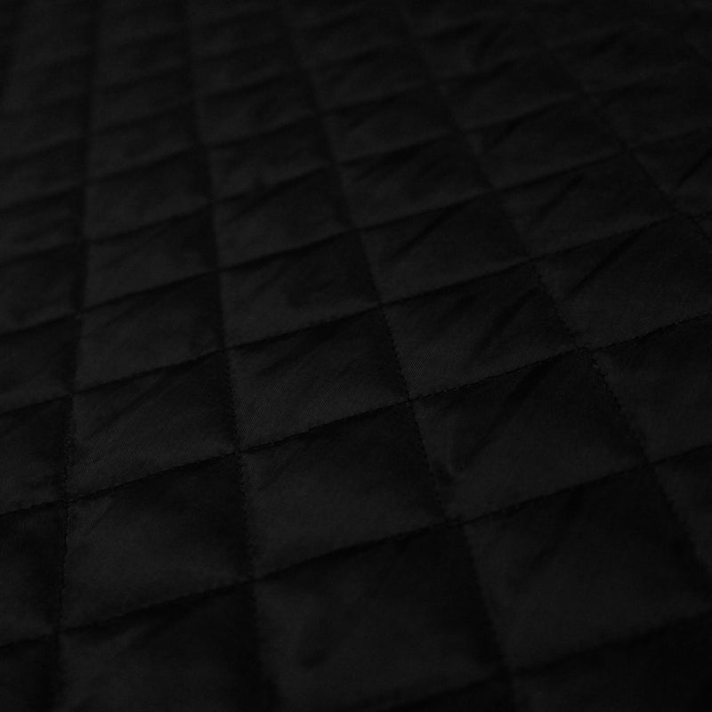 Tissu Doublure matelassée noire, ouatine blanche - TissusPapi.com