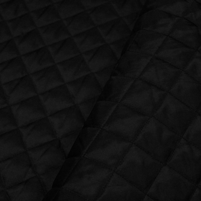 Tissu Doublure matelassée noire, ouatine blanche - TissusPapi.com