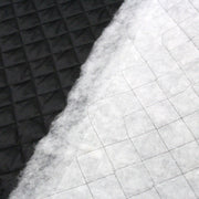 Tissu Doublure matelassée noire, ouatine blanche - TissusPapi.com